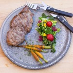 Grillet kalvehøjrebs steak