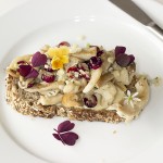 Svampestuvning på ristet brød