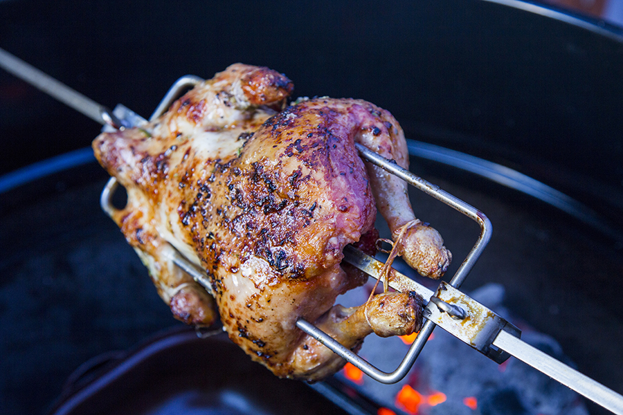 Produktivitet det er alt brændstof Kylling på Rotisseri | Lækker og nem grill opskrift med kylling