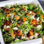 Salat med bagte tomater