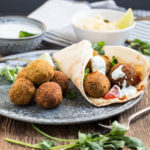 falafel med fladbrød
