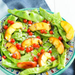 Salat af grillede bønner og nektariner