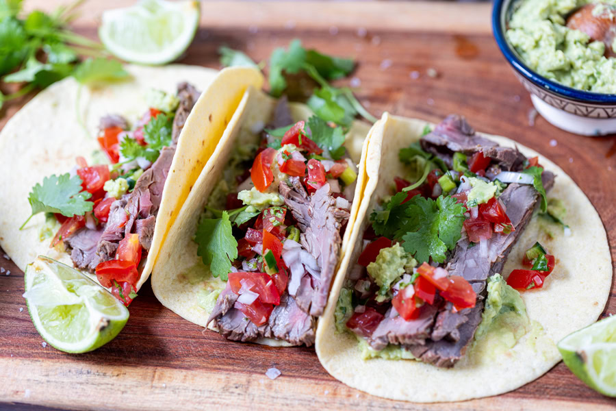 Carne asada tacos