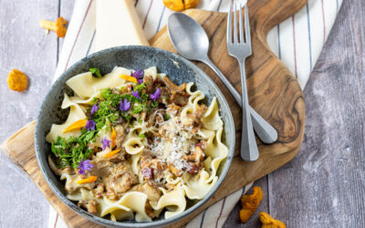 Pasta med svampe