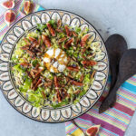 Salat med figner, kål og ost